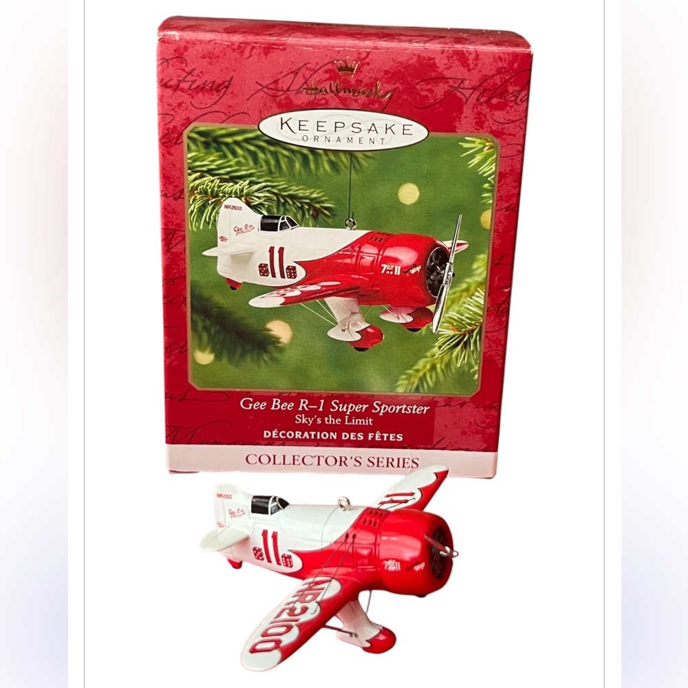 2001 Sky's the Limit Hallmark Keepsake Orn. 1932 Gee Bee R-1 Super Sportster